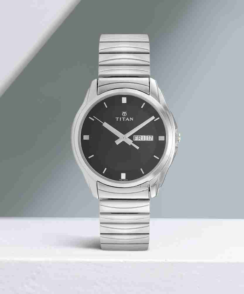 Titan silver watch for men sale