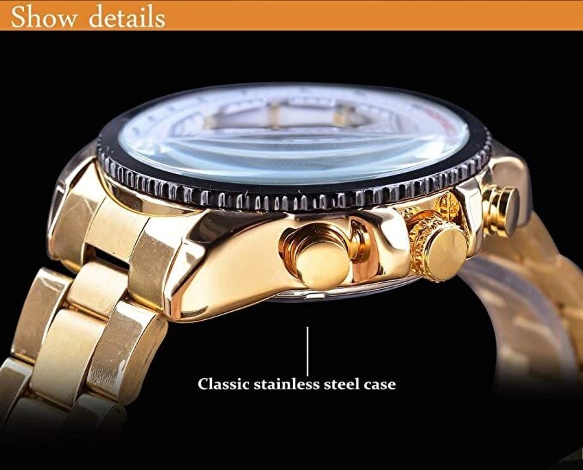 Forsining See Through Back Self Winding Automatic Mechanical Business  Luxurious Automated Movement Analog Watch - For Men - Buy Forsining See  Through Back Self Winding Automatic Mechanical Business Luxurious Automated  Movement Analog