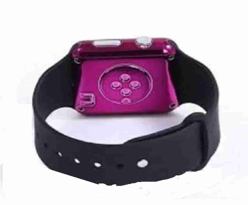 New square mirror face clearance silicone band digital watch