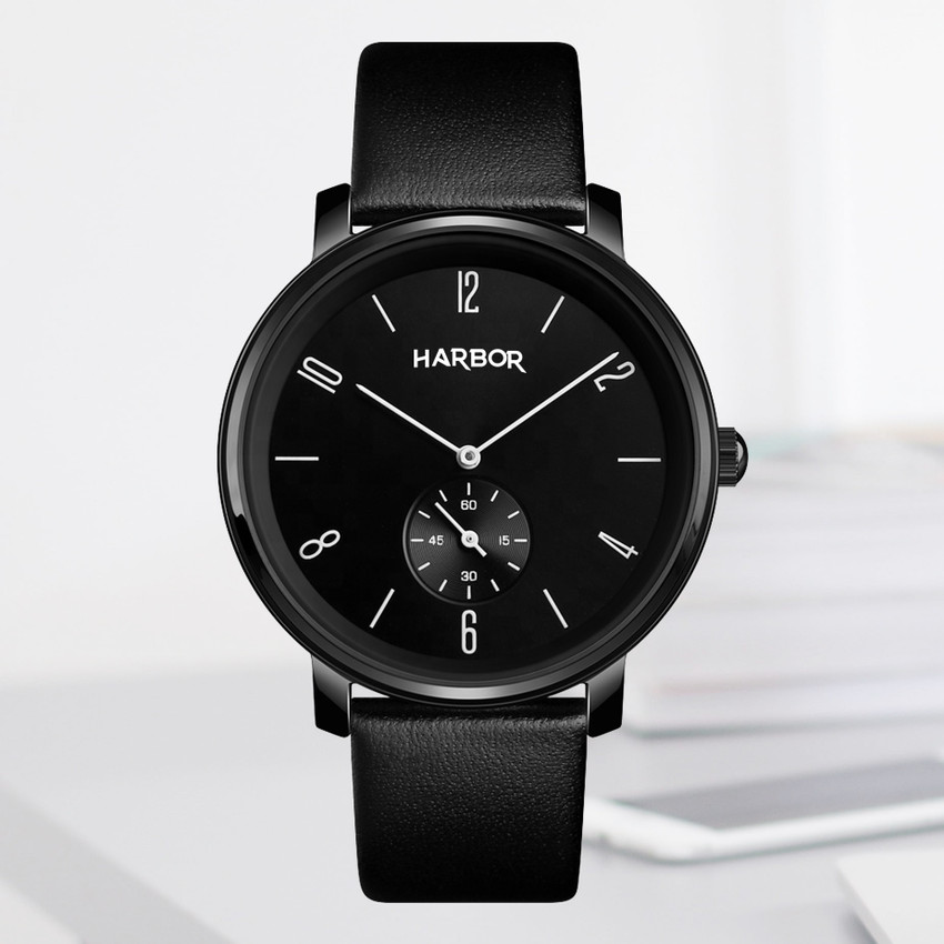 Sleek black watch clearance