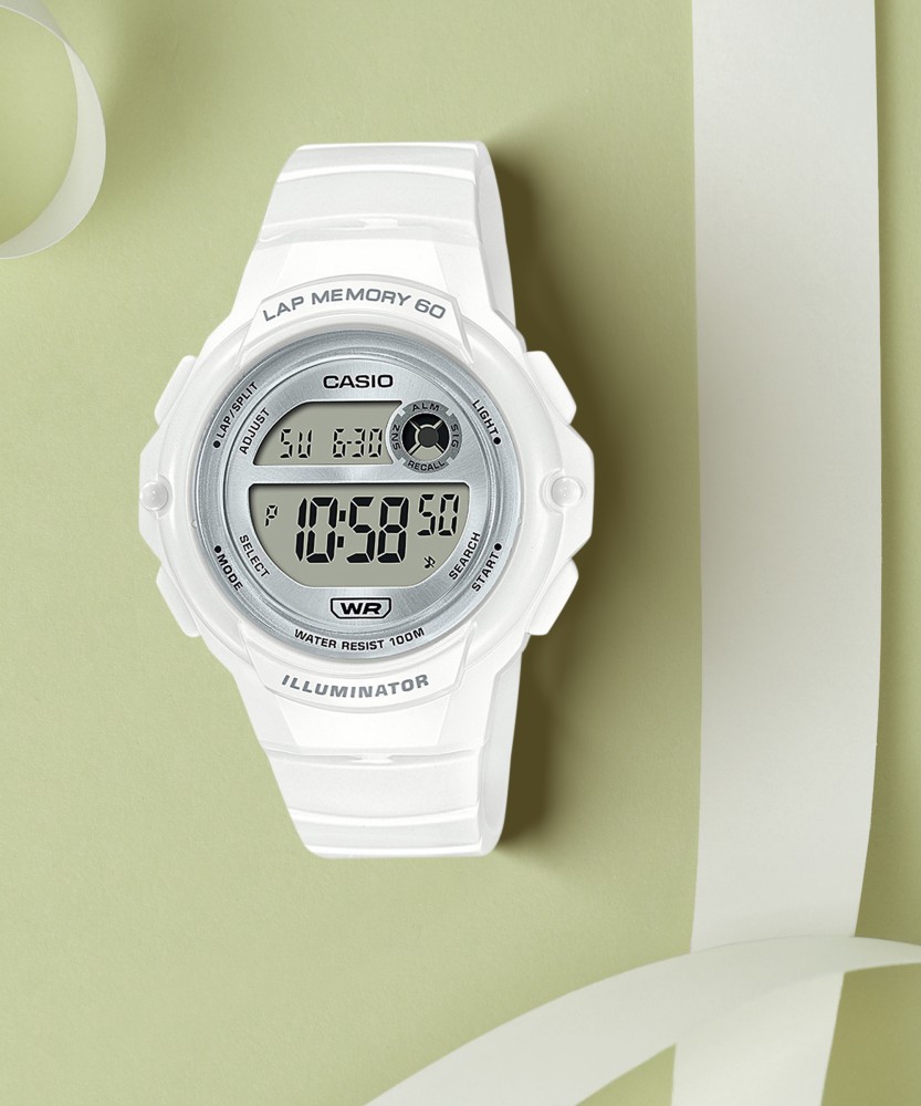 Casio digital watch outlet white