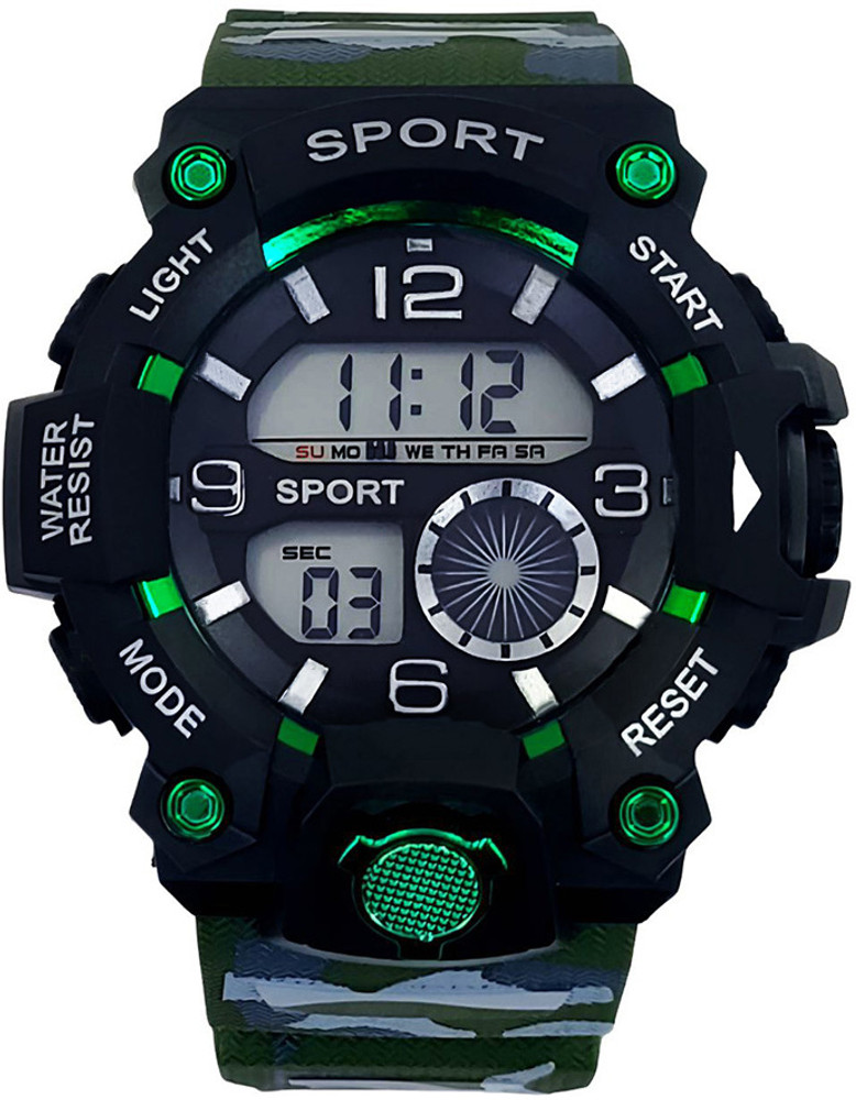 LAMBOO 5003 New Sport Look Round Dial Stop Watch Alarm Day Date Function Watch For Man Digital Watch For Men Buy LAMBOO 5003 New Sport Look Round Dial Stop Watch