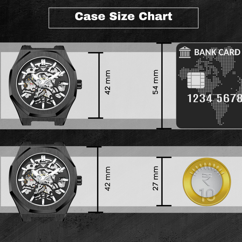 Watch mm size discount chart