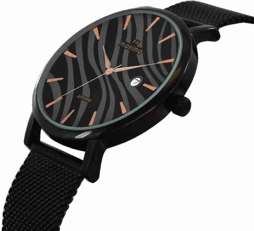 Maxima black 2025 analog watch