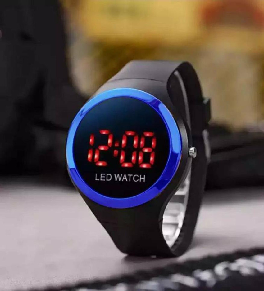Round dial digital watch clearance