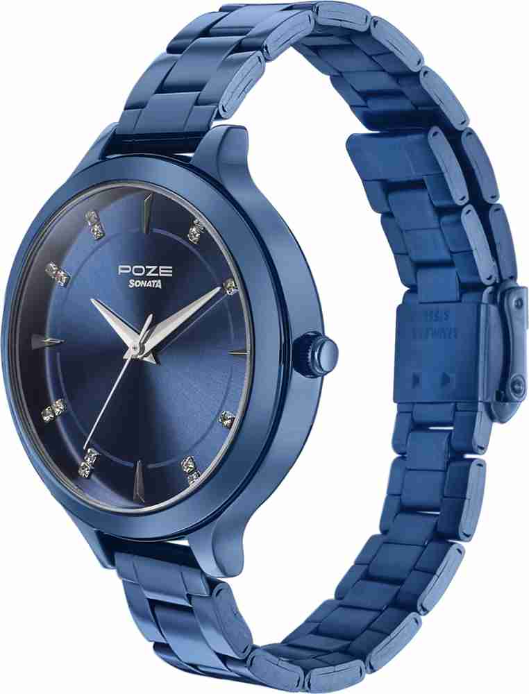SONATA Poze Blue Dail Blue Strap Analog Watch For Women Buy