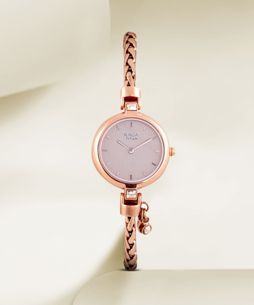 Titan raga rose gold flipkart sale