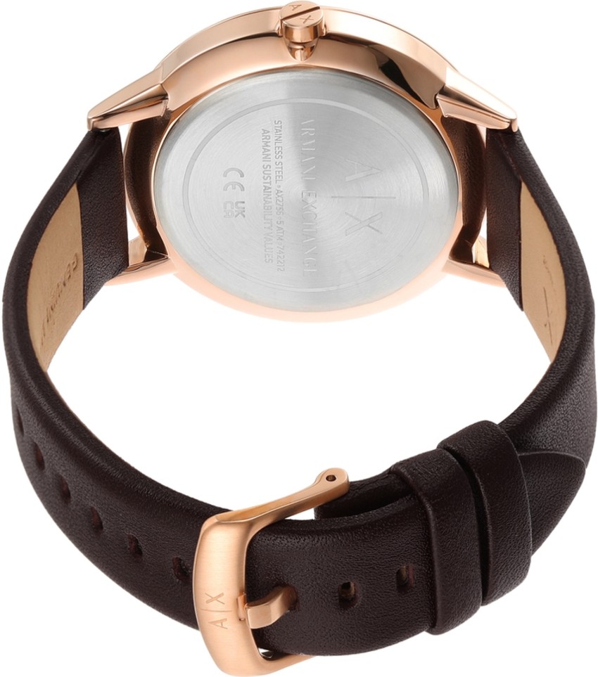 Armani exchange rose gold watch clearance mens