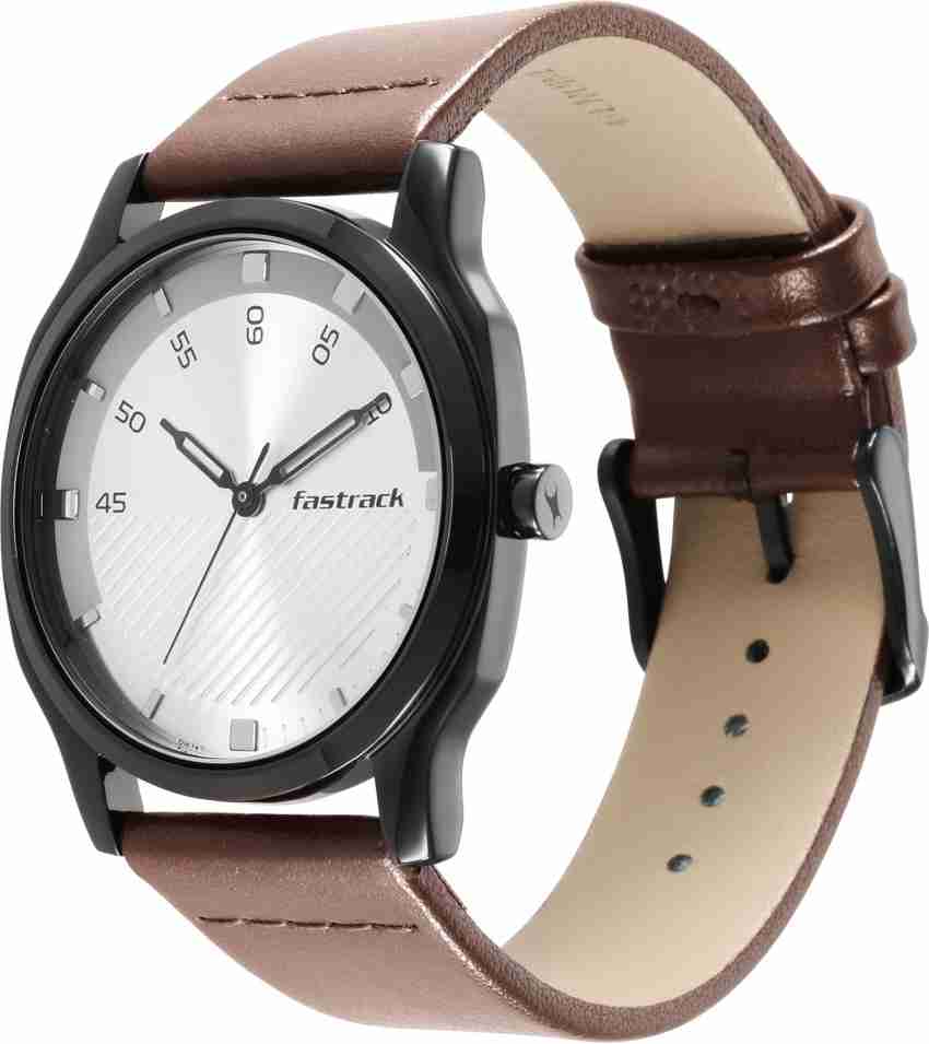 Fastrack leather watch for men best sale