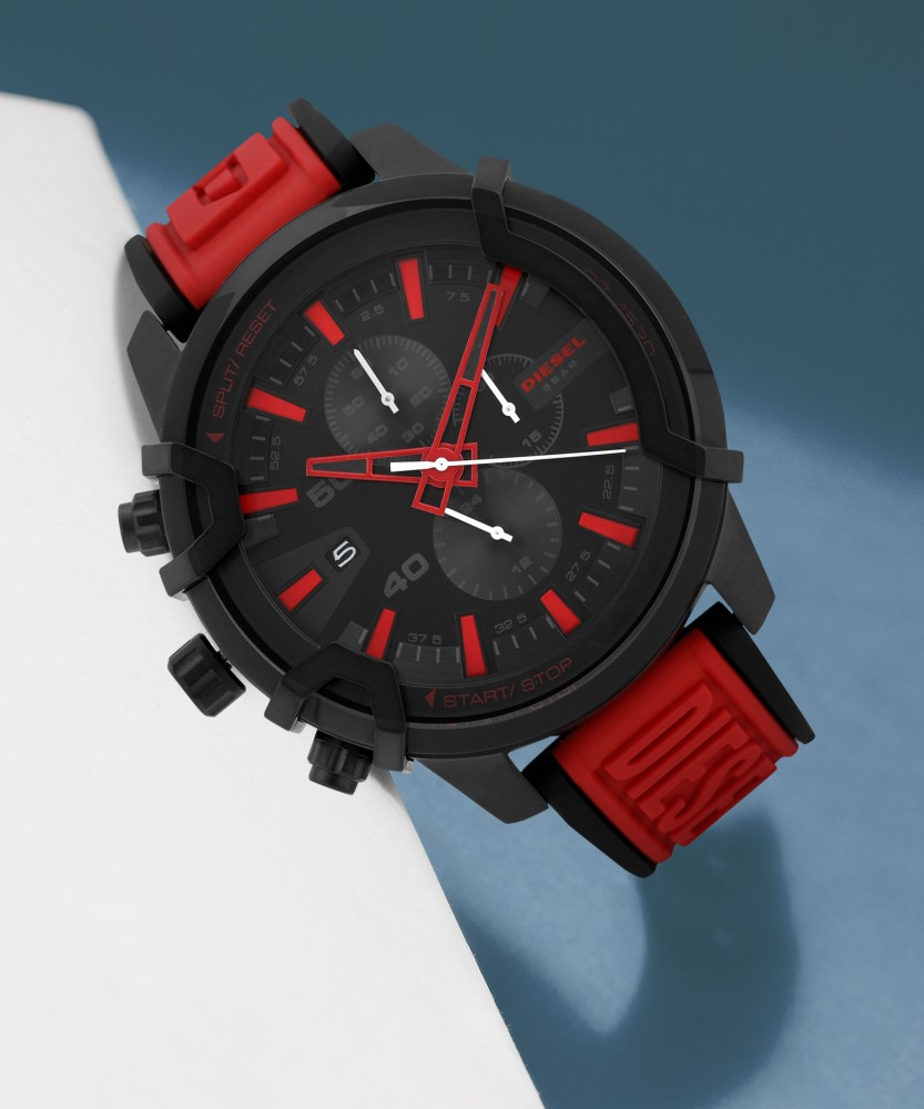 Red hot sale diesel watch