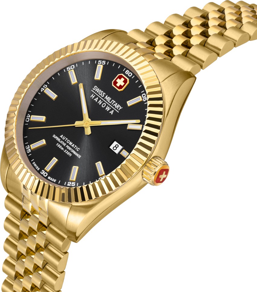 Swiss military hanowa outlet gold watch