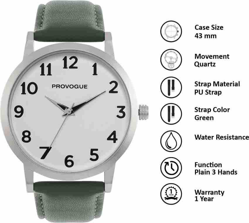 Provogue watches roman eur fob black stitch sales