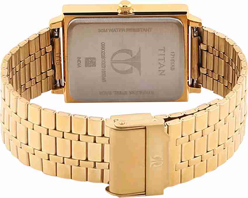 Titan mens gold watch price sale