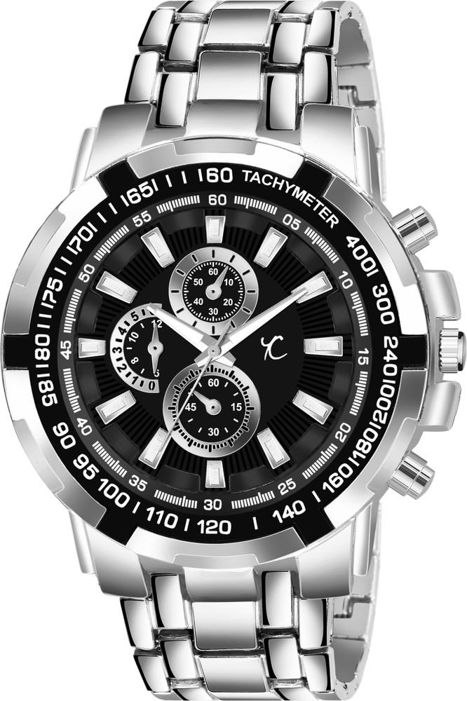 YOUTH CLUB HK 134SILBK STAINLESS STEEL CHRONO DISPLAY BEAUTIFUL DESIGN MEN Analog Watch Analog Watch For Men Buy YOUTH CLUB HK 134SILBK STAINLESS STEEL CHRONO DISPLAY BEAUTIFUL DESIGN MEN Analog Watch...