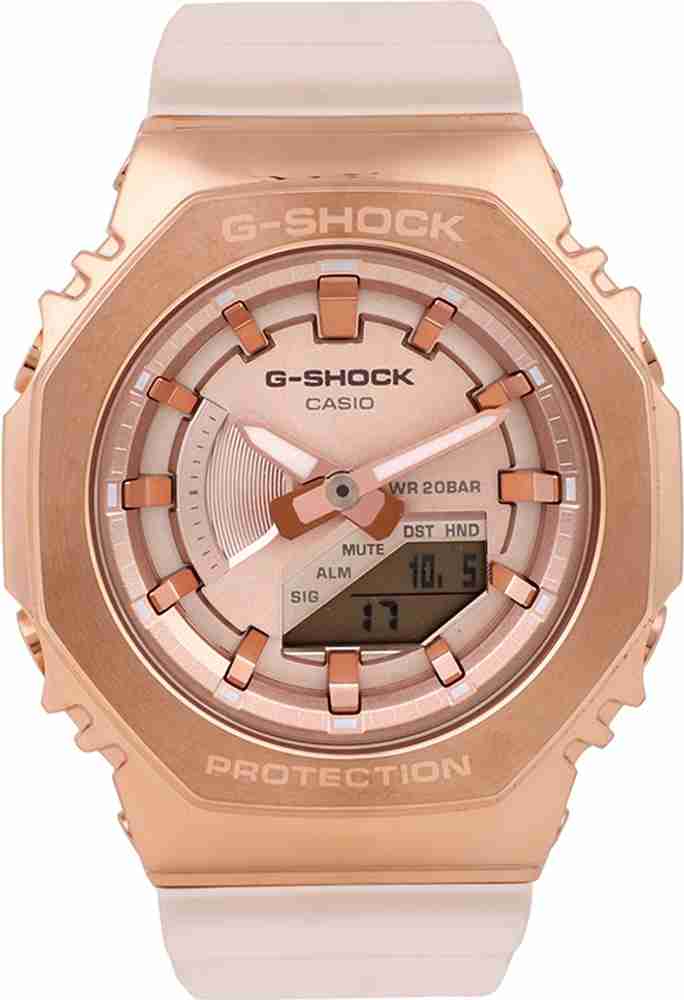 Women's g shock rose deals gold