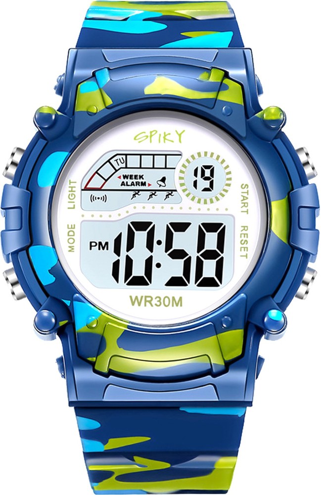 Light blue hot sale digital watch