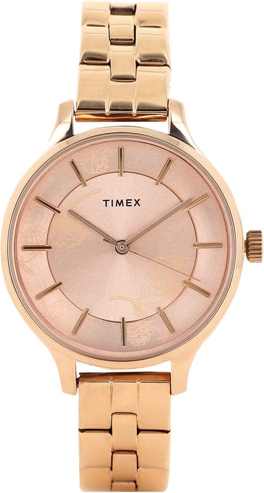 Timex watches golden online chain