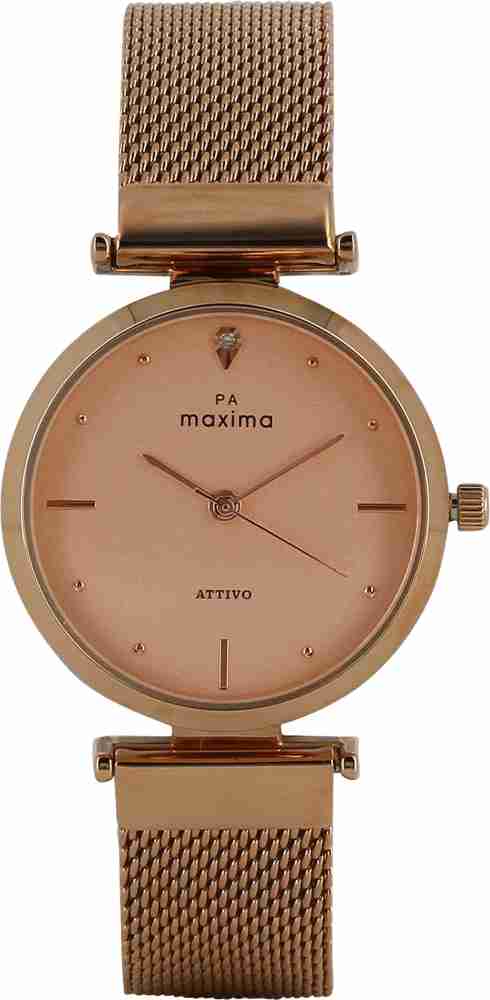 Maxima rose gold watches hotsell for womens