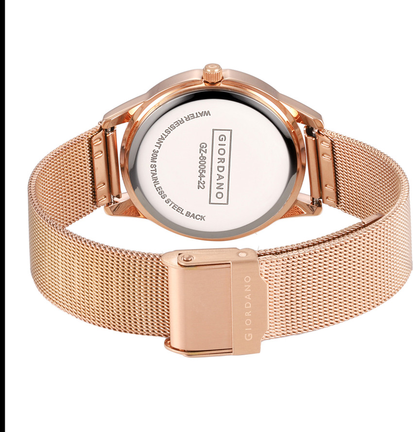 Giordano rose gold ladies watch clearance