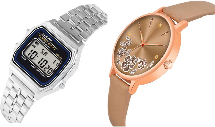 Men and on sale women watch combo