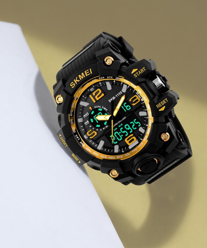 Skmei 1155 gold sale sports watch