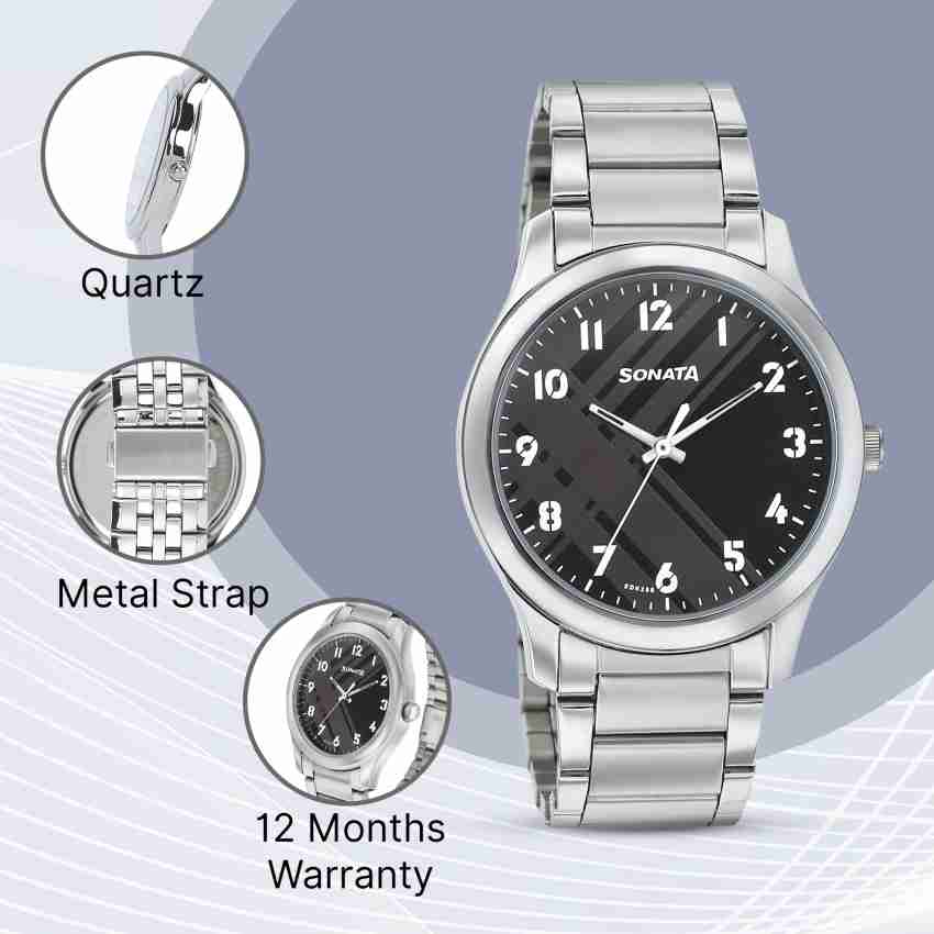 Sonata 77106sm03 2025 analog watch