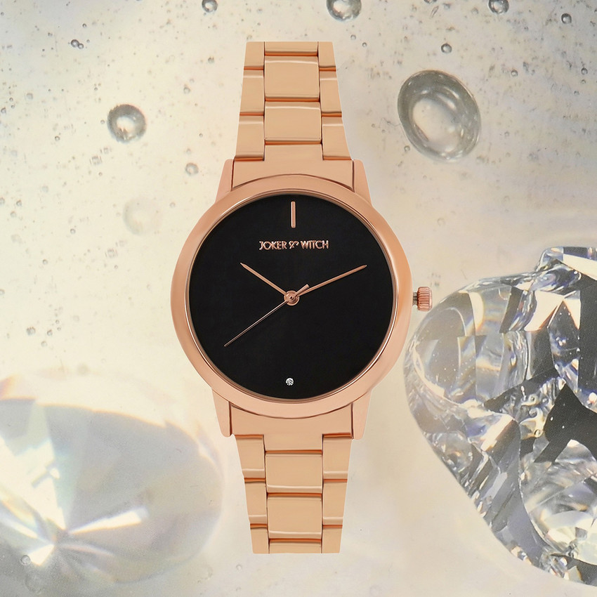 Joker and witch top rose gold watch