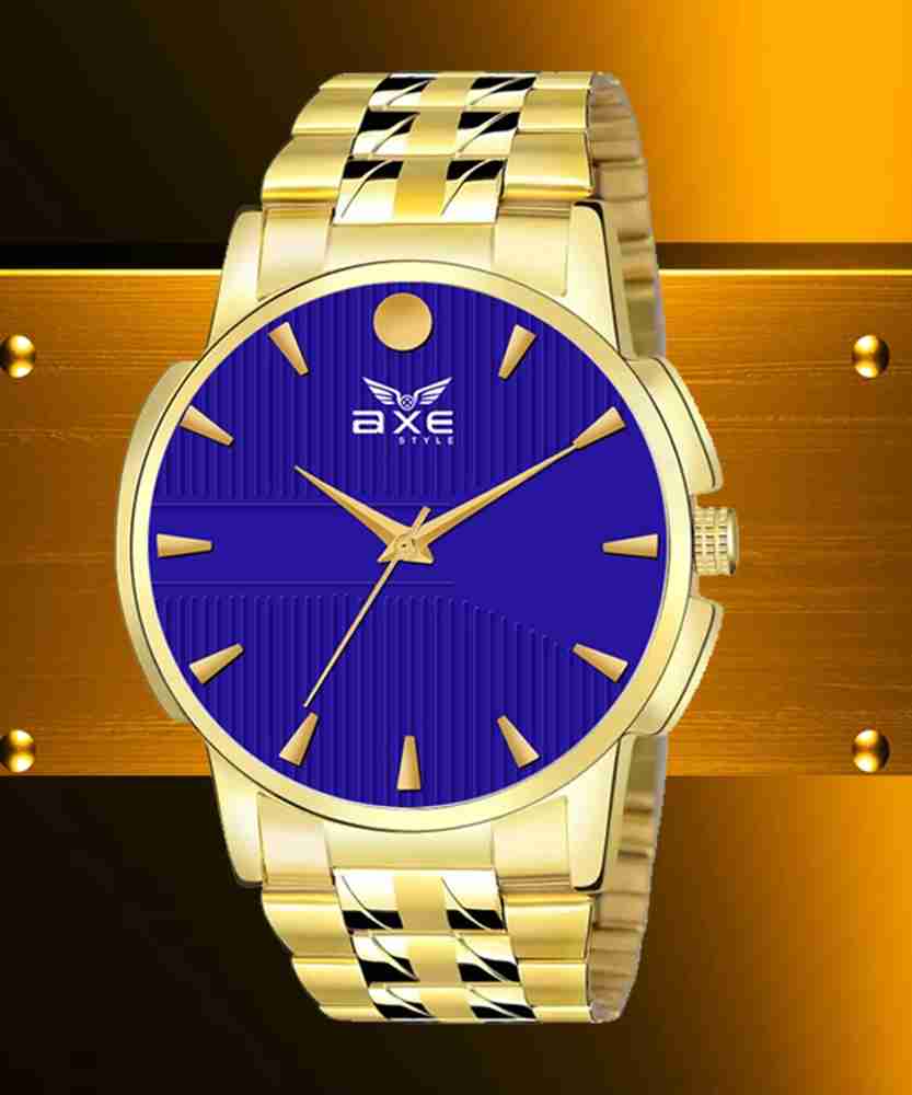 AXE Style X 1075 1075 Golden Wrist Watch Company WaterResistant