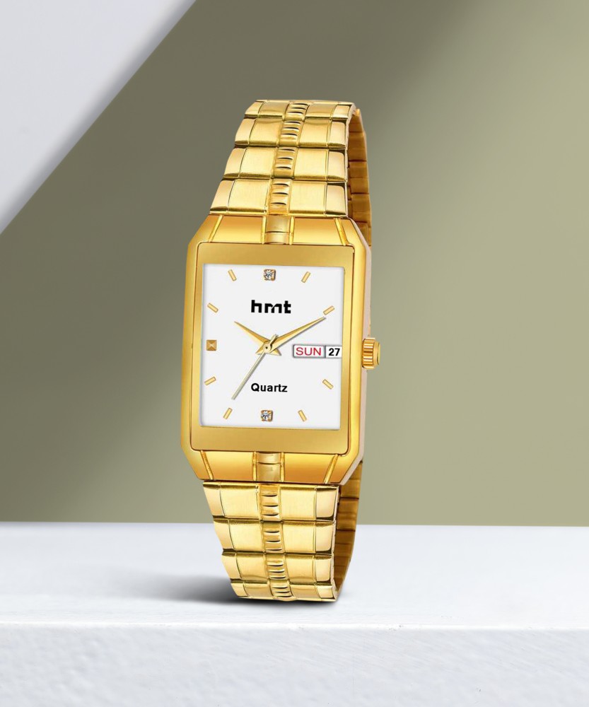 Waterproof watch golden colour hot sale