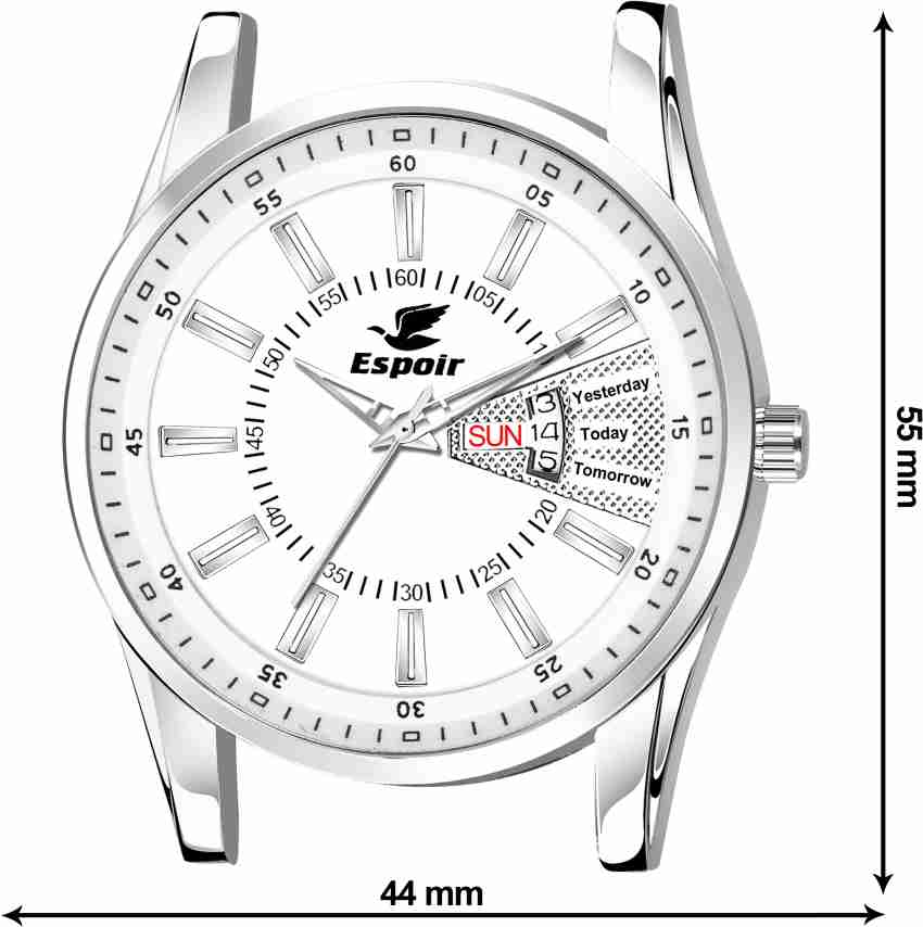 Espoir 9322 atticus Day Date Functioning Mens Solitary White Dial Unique Pattern New Latest Trendy Analog Watch For Men Buy Espoir 9322 atticus Day Date Functioning Mens Solitary