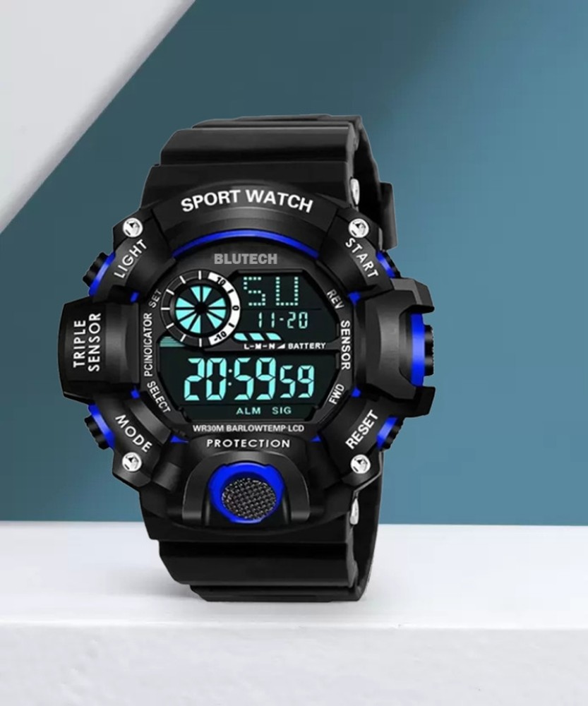 Digital sports 2024 watch waterproof