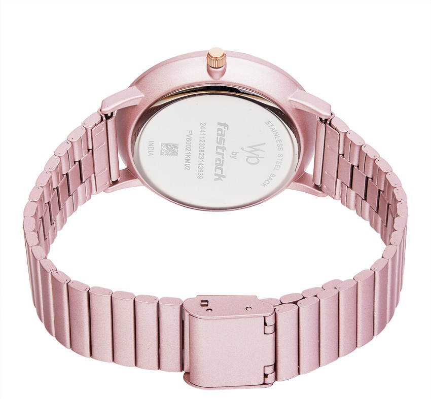 Fastrack Vyb Muse Peach Dial Peach Strap Analog Watch - For Women - Buy  Fastrack Vyb Muse Peach Dial Peach Strap Analog Watch - For Women  FV60022WL03W Online at Best Prices in