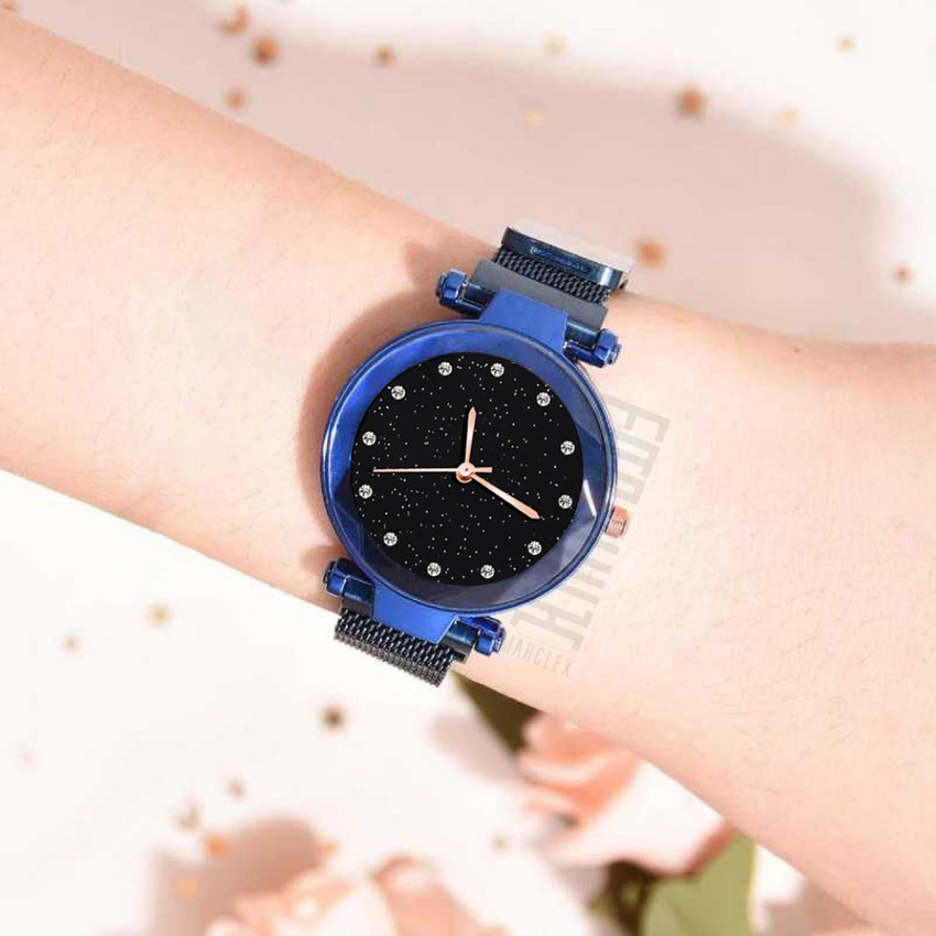 Magnet watch blue colour sales