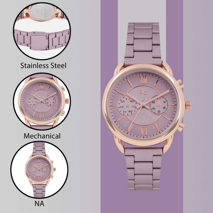 Dressberry women mauve analogue watch new arrivals