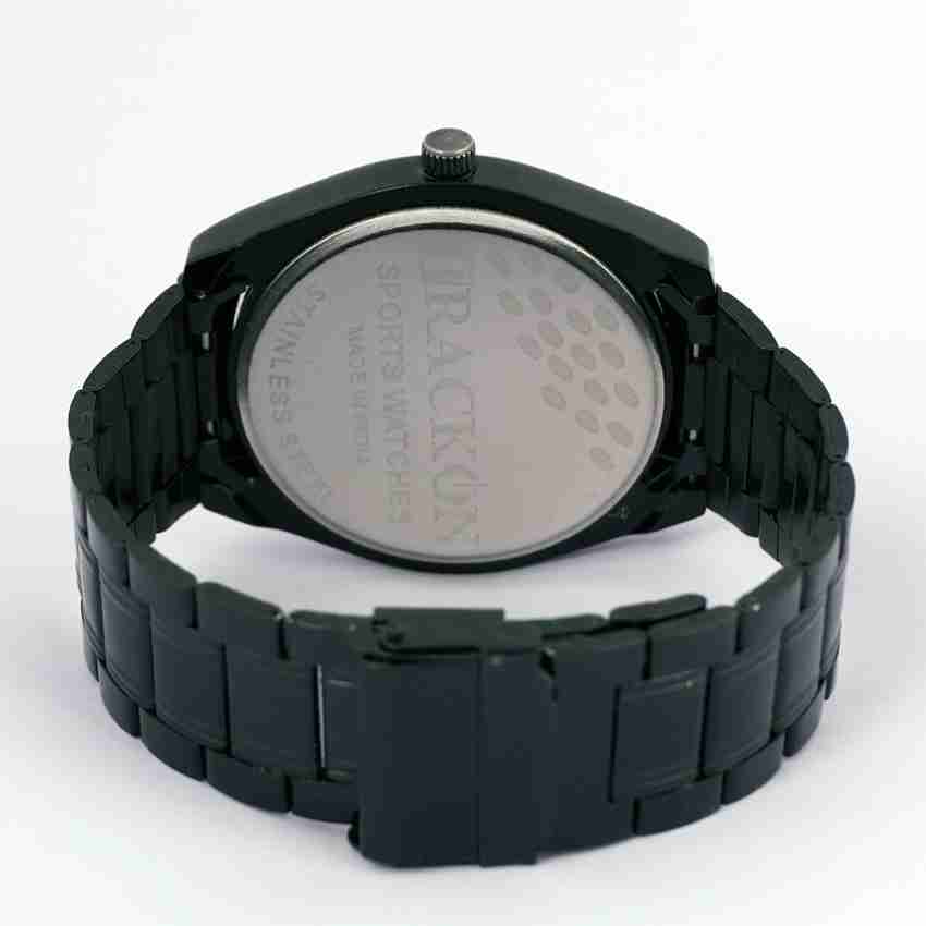 Black metal wrist watch for mens deals