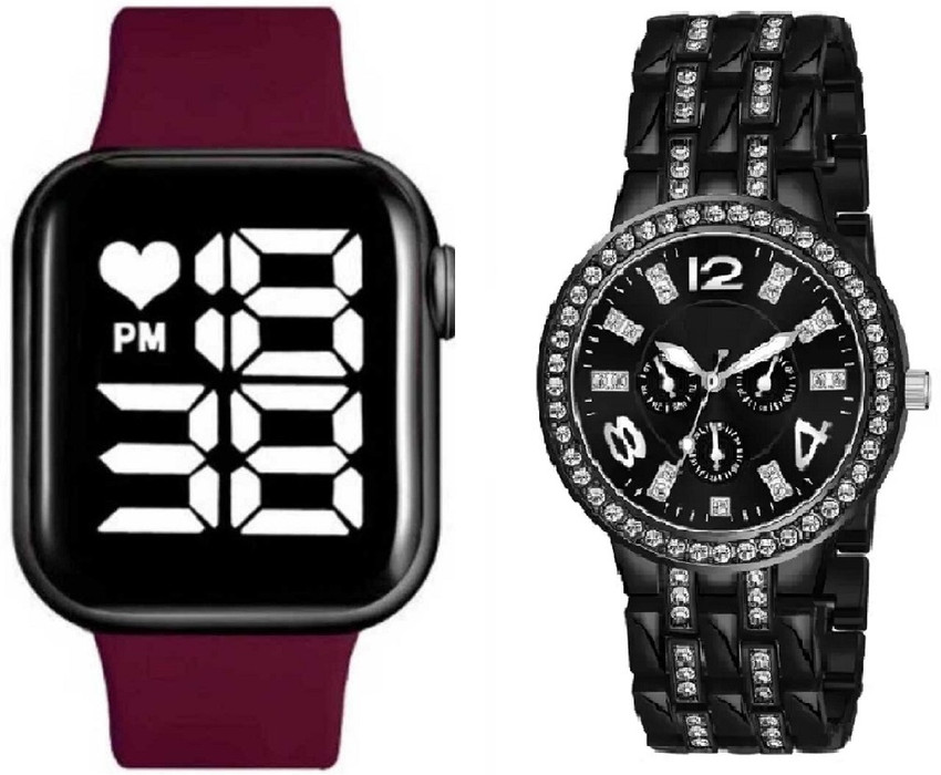 VISER Analog Digital Watch For Couple Buy VISER Analog Digital Watch For Couple SARGENEVABL WATCH 28 Online at Best Prices in India Flipkart