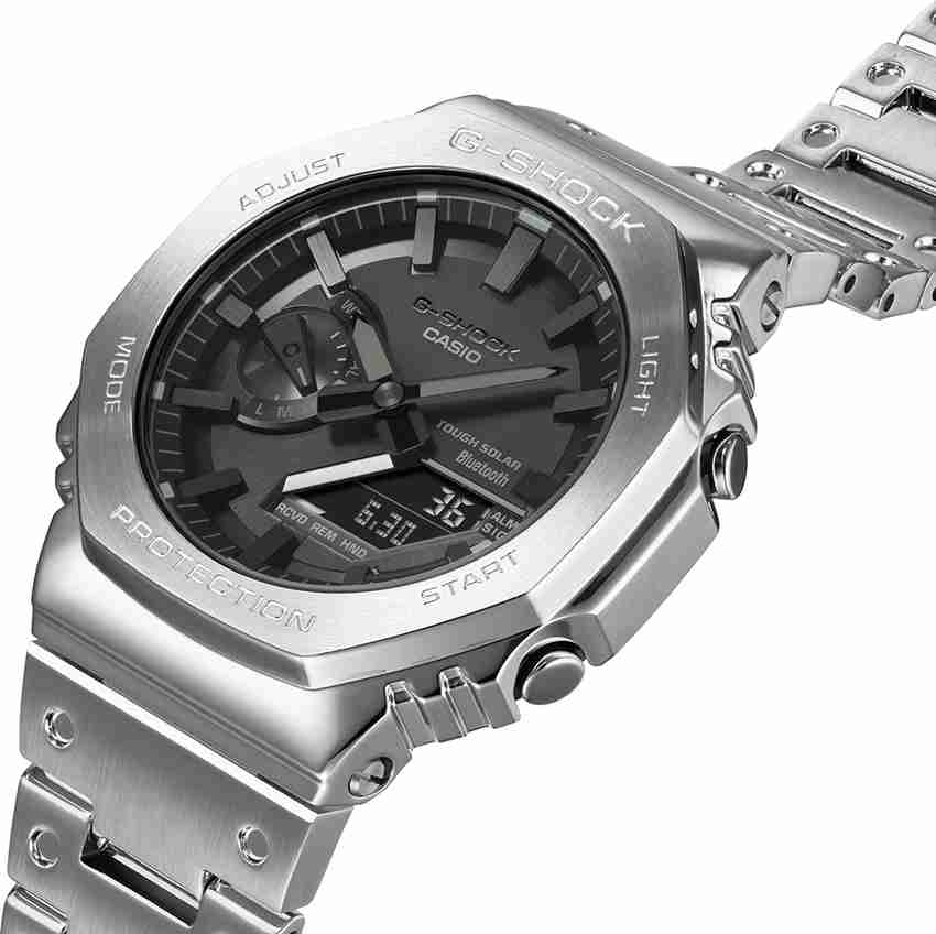 CASIO GM-B2100D-1ADR G-Shock Black Dial Solid Band Analog-Digital 