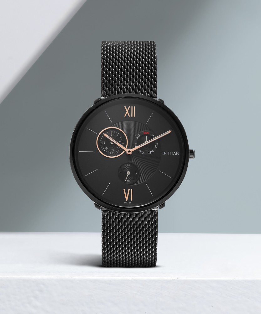 Titan slim deals black watch