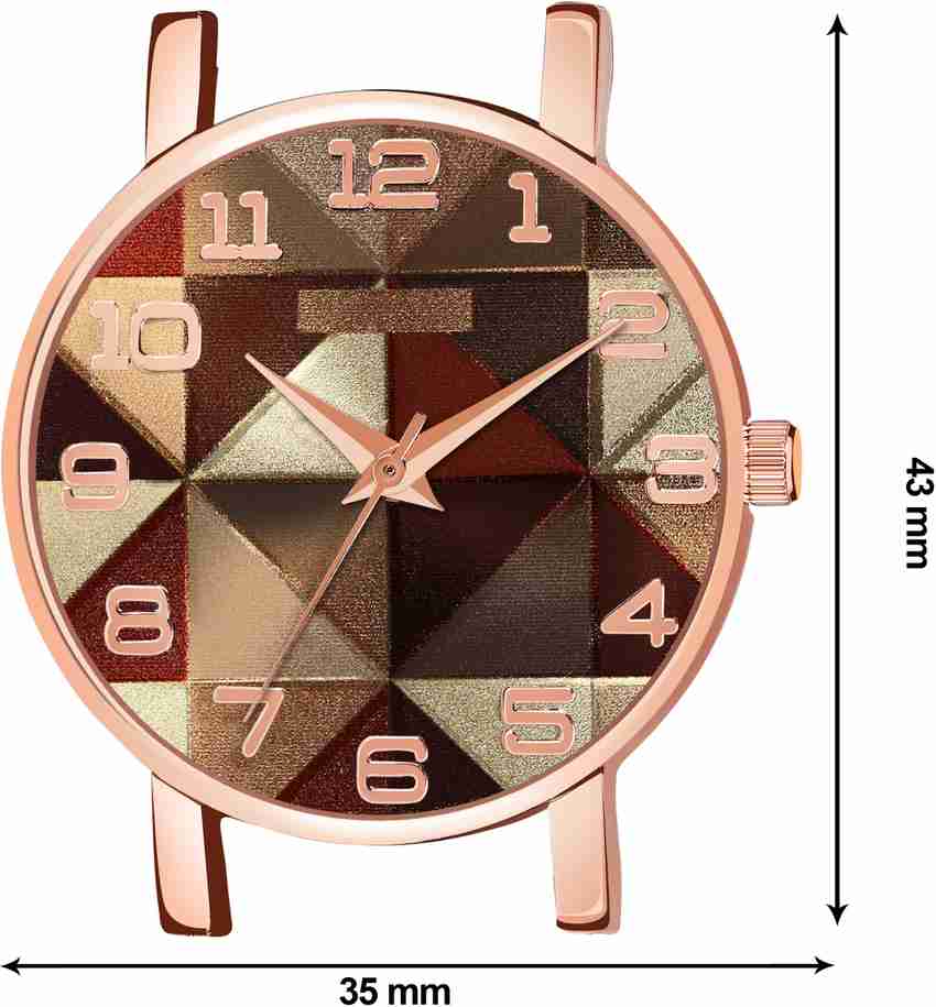 Women's geometry quartz watch flipkart store