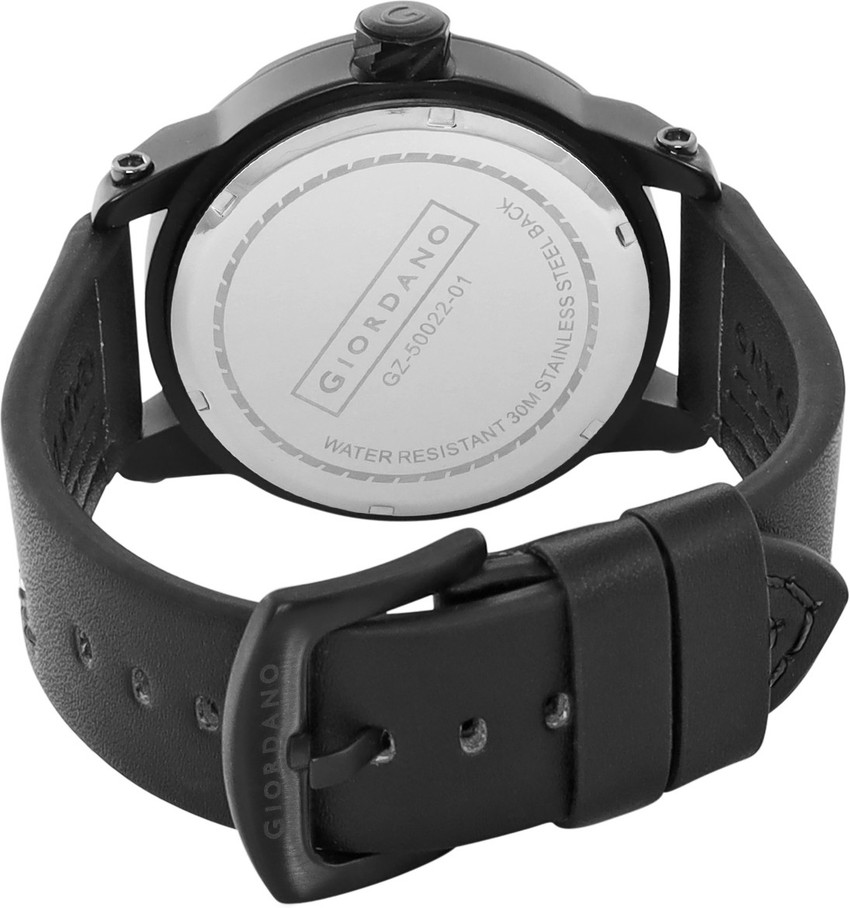 Giordano analog black deals dial men's watch
