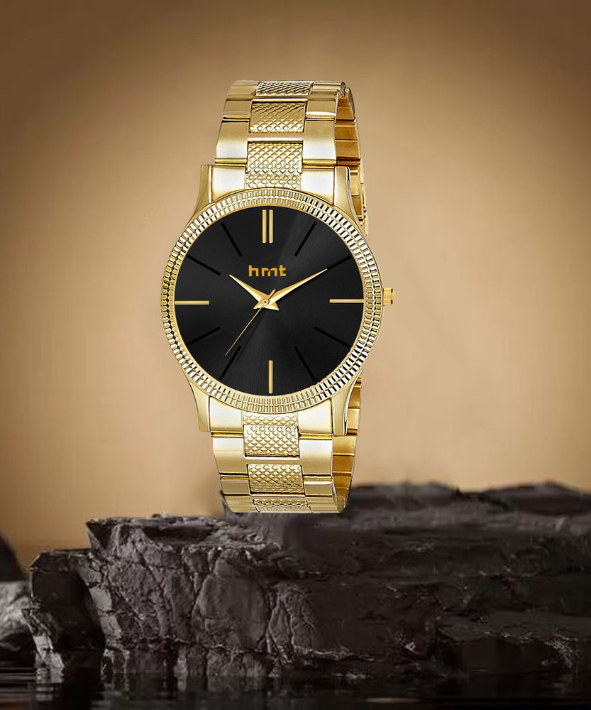 hrnt G9056 Analogue Golden Hands Watch Water Resistant Gold