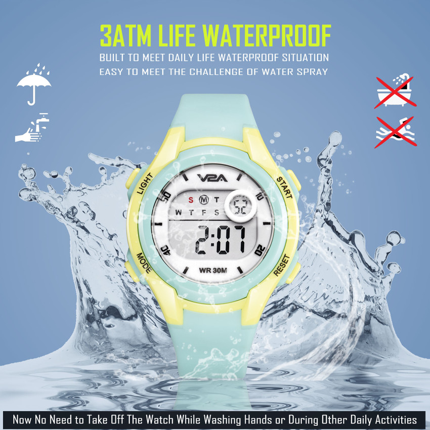 Kids waterproof digital shop watch