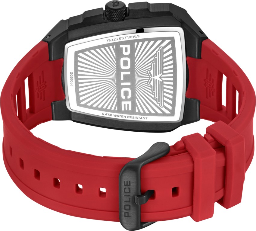 POLICE FW 24 Police Men s Tough Gear KL Rahul Edition Multifunction Watch Red Silicone Strap Analog Watch For Men Buy POLICE FW 24 Police Men s Tough Gear KL Rahul Edition