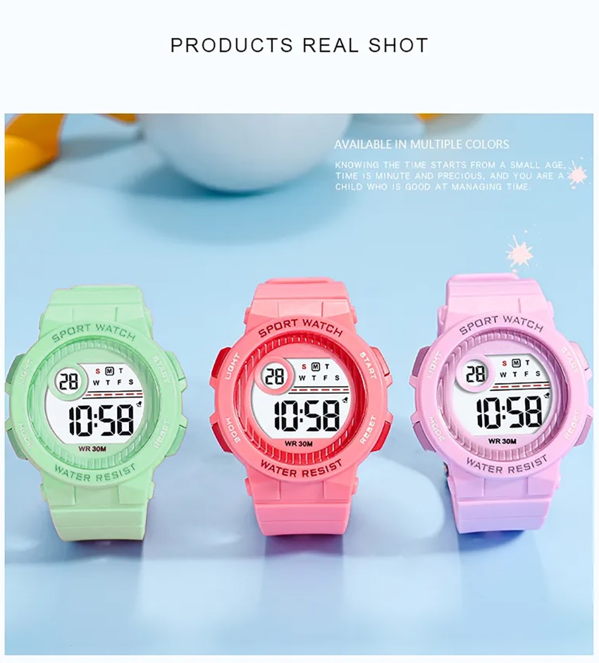 Child's watch with online multiple alarms