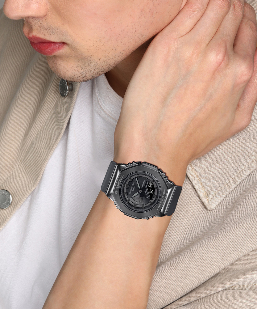 CASIO GM-S2100B-8ADR G-SHOCK Women Black Dial Resin Strap Analog 