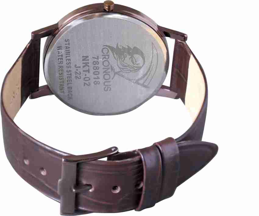 Cronous Slim Formal Brown Slim Analog Watch For Men Buy Cronous Slim Formal Brown Slim Analog Watch For Men 788030CLCC Online at Best Prices in India Flipkart