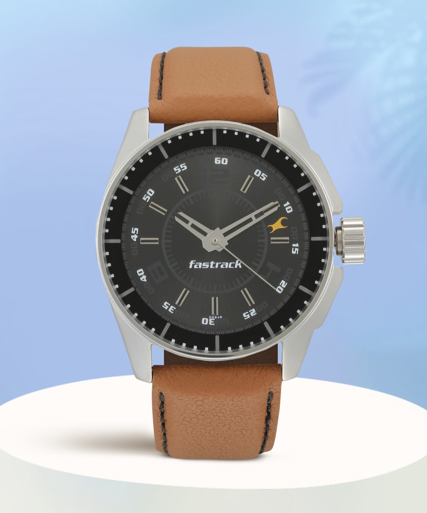 Fastrack black strap watches hotsell