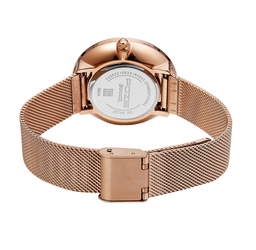 Sonata rose gold discount watches