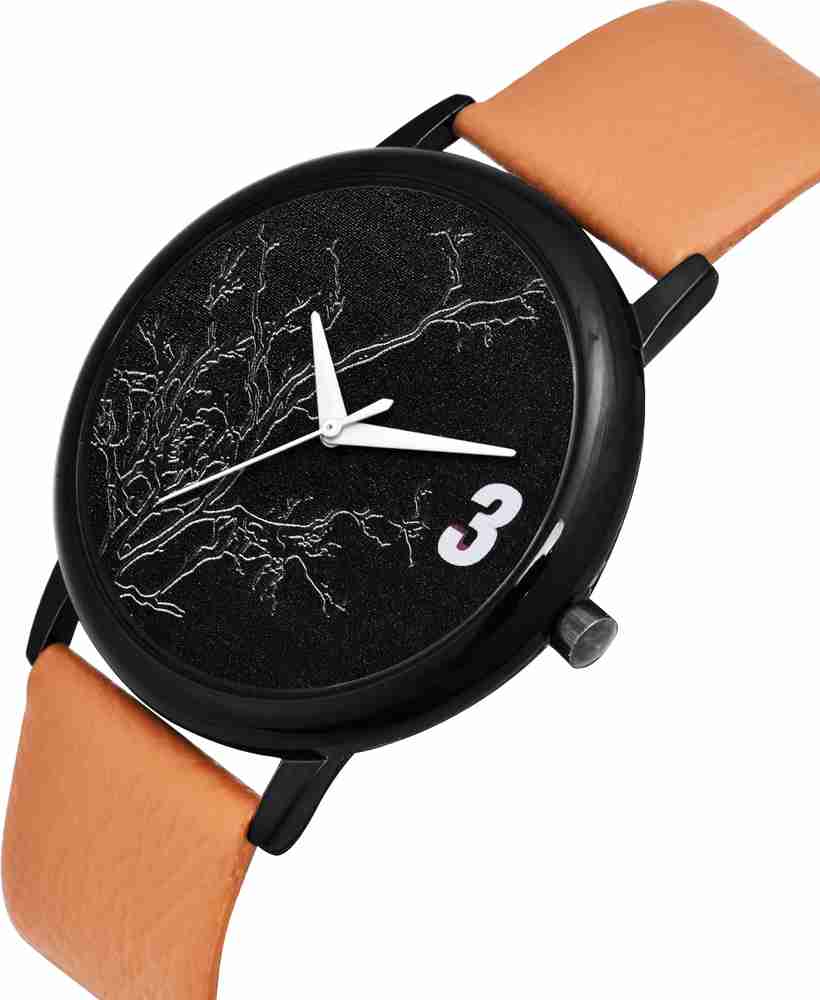 Black colour watch for man top