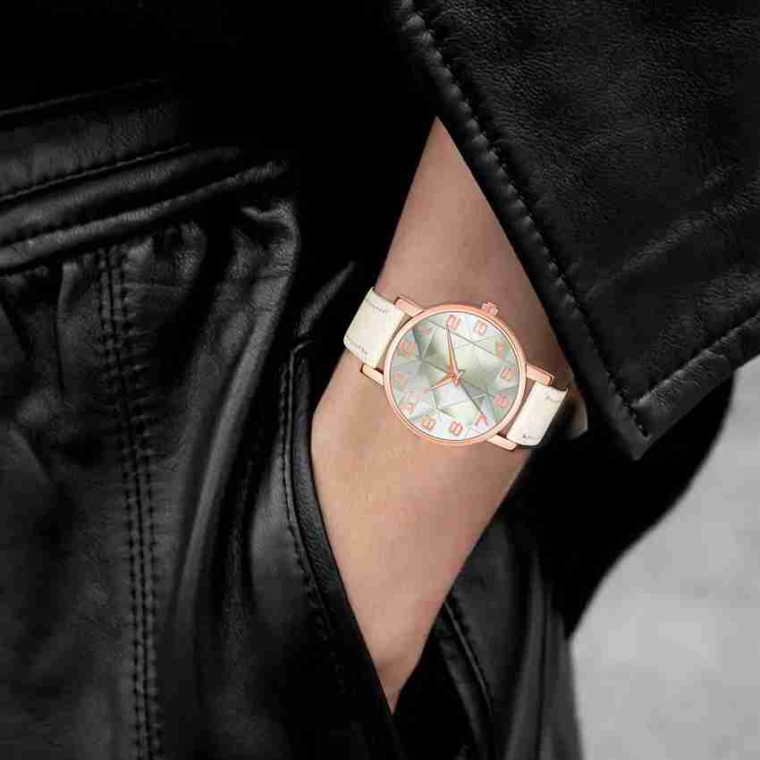 Women's geometry quartz watch flipkart top
